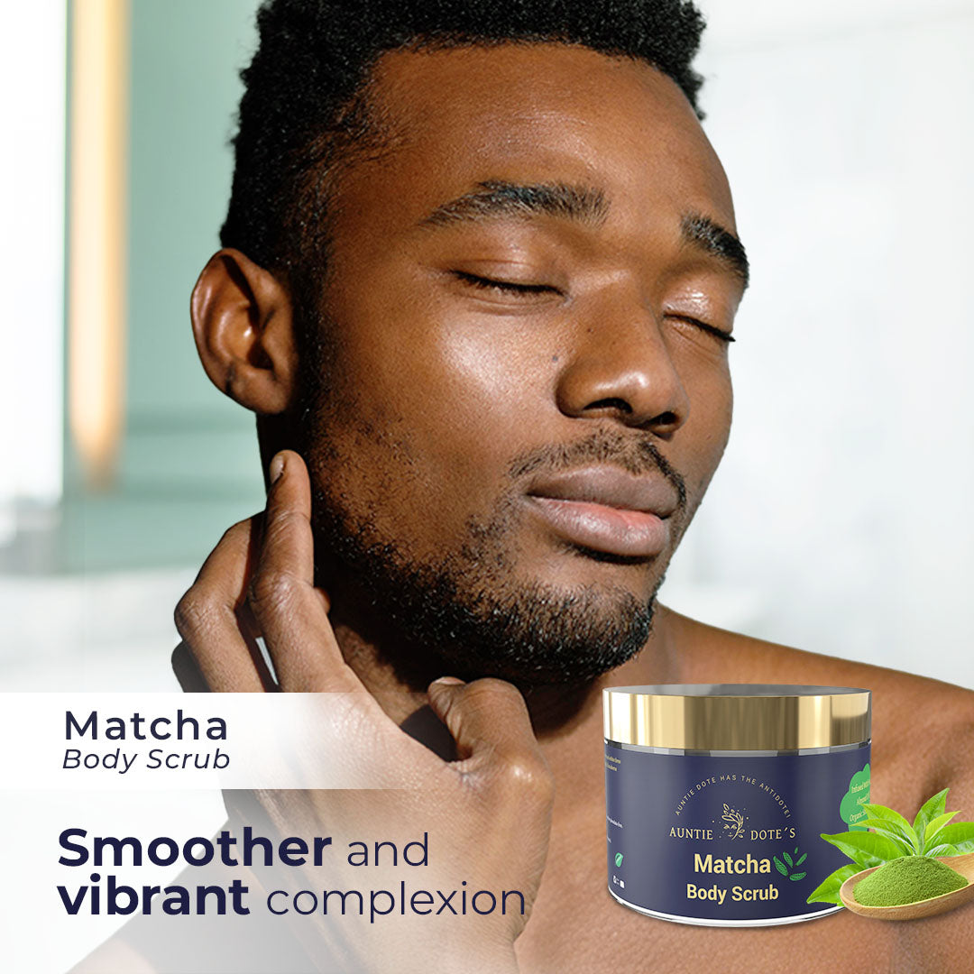 Auntie Dote’s Matcha Infused Dead Sea Salt Scrub