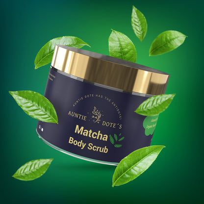 Auntie Dote’s Matcha Infused Dead Sea Salt Scrub